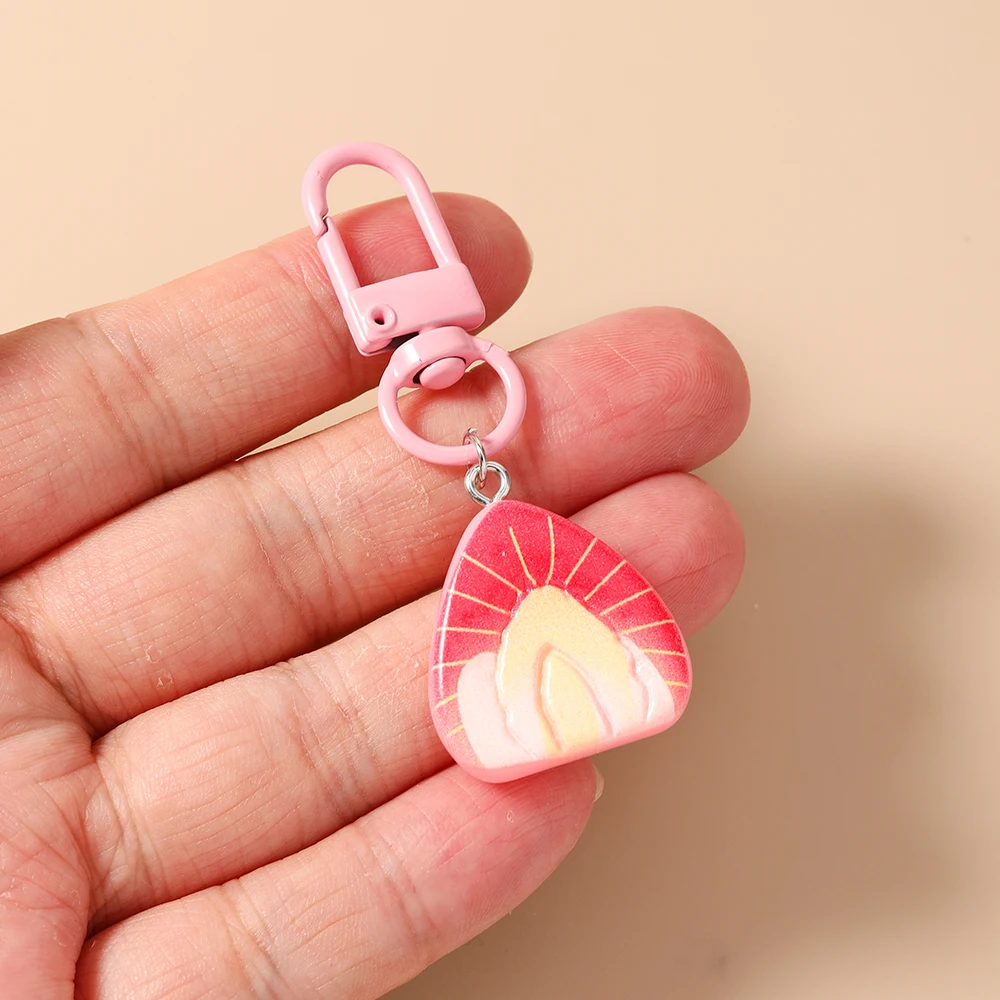 Aihua Niedlicher Harz-Simulations-Frucht-Schlüsselanhänger Zitrone Wassermelone Schlüsselring-Anhänger für Damen Mädchen Handtaschen-Deko Kinder-Schmuck Geschenke – Detail 6