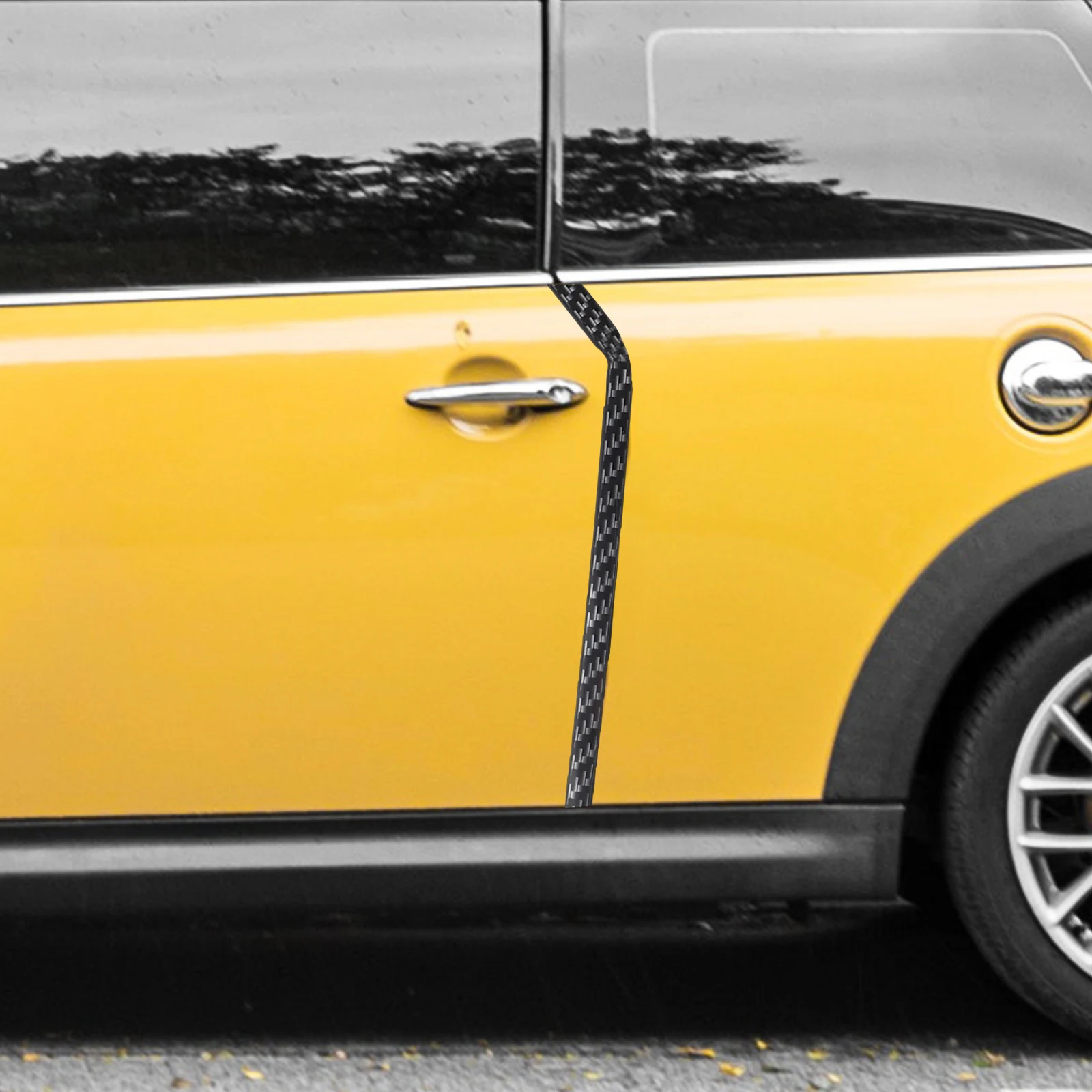

10M Carbon Fiber Black Door Edge Strip Car Protector Bumper Guard Sill Anti Rub Stickers Edges Guards for Car Door Sills