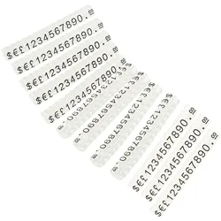 20 Pcs Price Tag Mini Refrigerator Stand Cube Tags Jewelry Blocks Counter Plastic Display