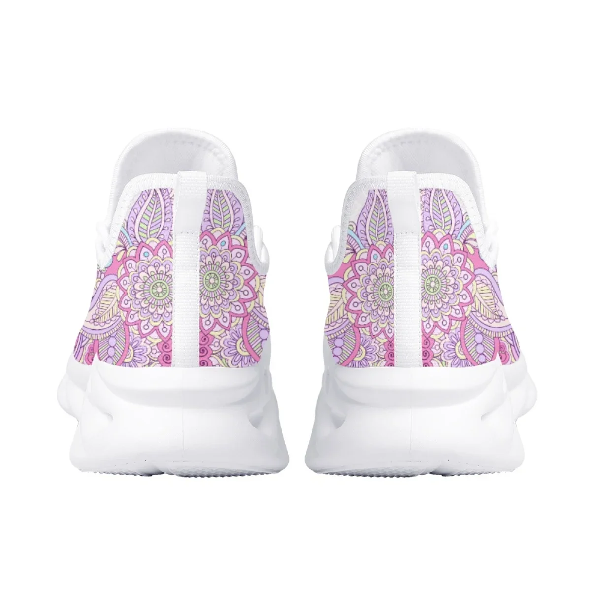 Outdoor Mesh Sneakers Chihuahua Bohemia Paisley Design Lace-up Platform Shoes for Women Casual Running Shoe Footwear