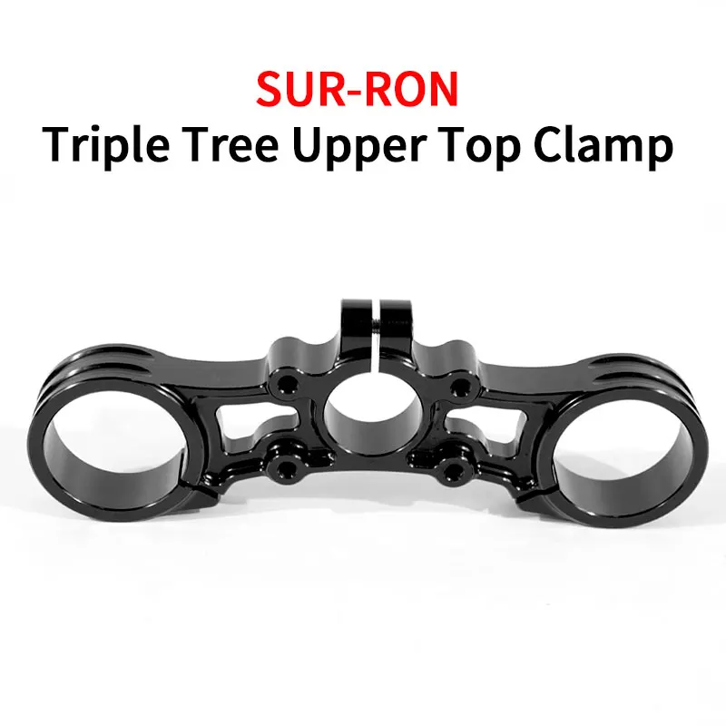 

For SURRON Light Bee X Water Transfer Carbon Fiber Triple Tree Upper Top Clamp Off-Road Motorcycle Accessories SUR-RON SUR RON