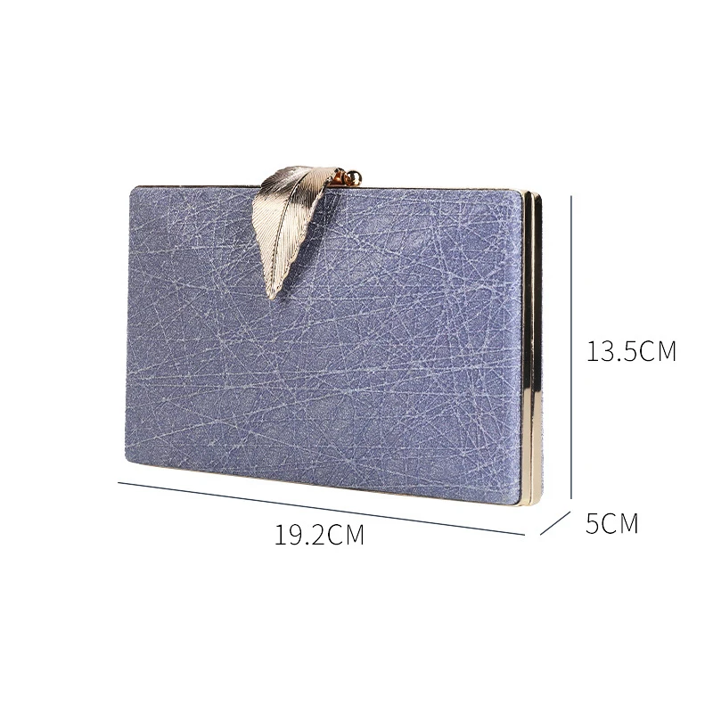 Silver Clutch Luxury Bags Womens High Quality Designer Wedding Purse and Handbags Leaf Shape Hasp Phone Crossbody Bag 2023 New