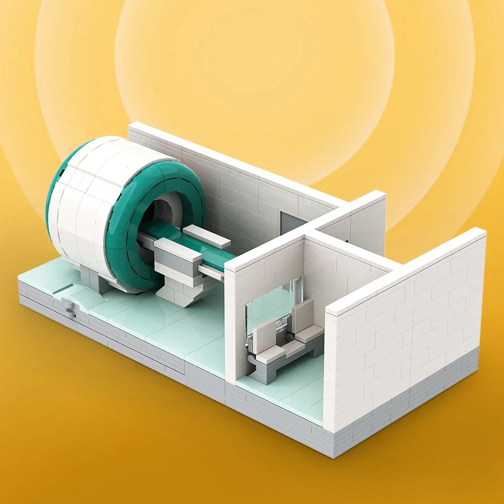 Gobricks MOC Medisch apparaat Apparatuur MRI Scanner Bouwstenen Set Idee Monteer Display Wetenschap Speelgoed voor kinderen Verjaardagscadeaus