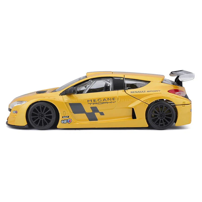 Bburago 1:24 Scale Renault Megane Trophy alloy racing car Alloy Luxury Vehicle Diecast Cars Model Toy Collection Gift