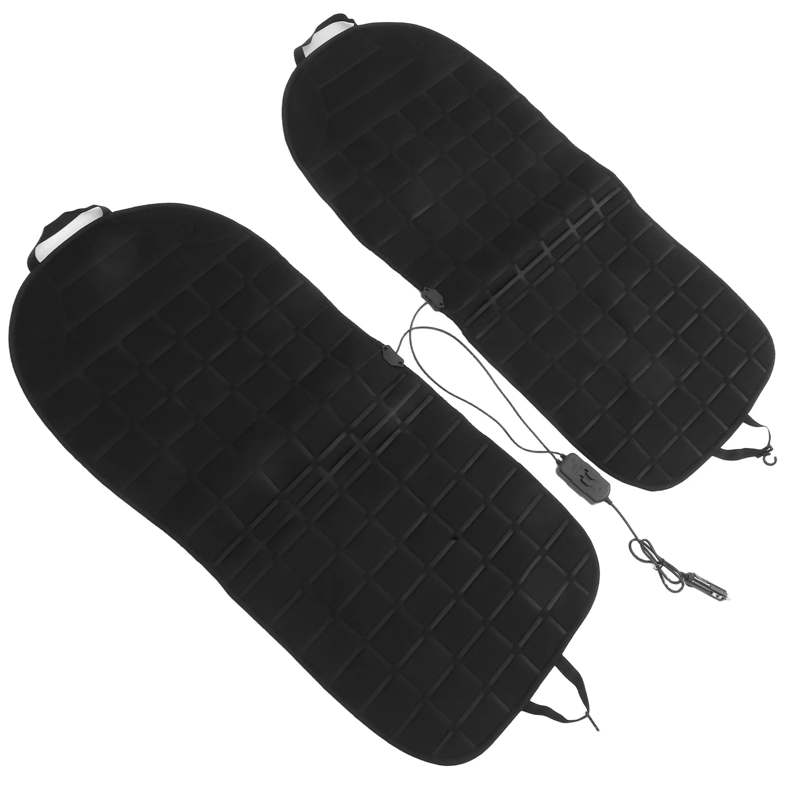 

2Pcs Winter Seat Warmer Cushion Heated Car Pad with DC12V Plug Intelligent Power-Off for Vehicle Office Use Vehicle Seat Warmers
