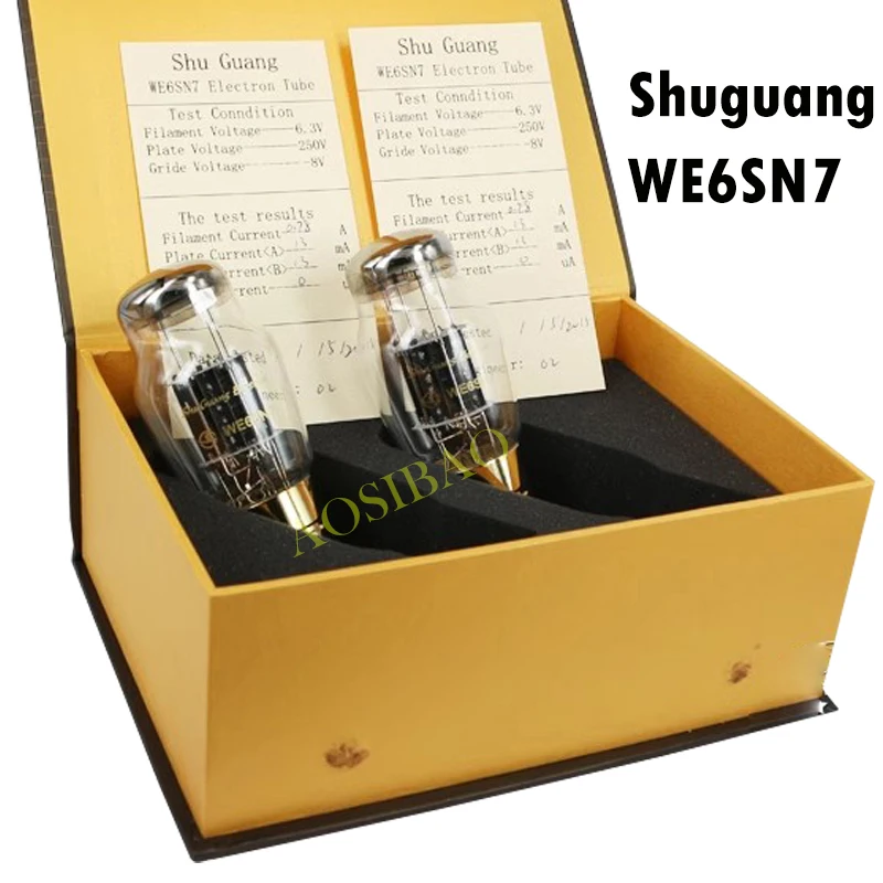 Shuguang WE6SN7 6SN7 Vacuum Tube Valve Upgrade CV181 6H8C 6N8P 6SN7 Electronic Tube DIY Audio Amplifier Kit HIFI Genuine