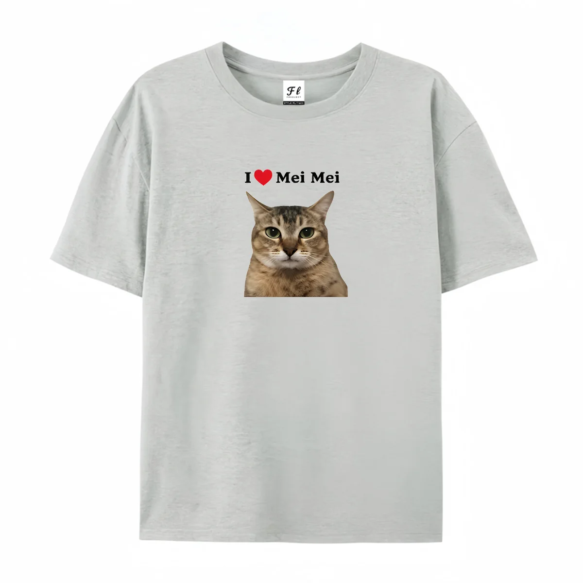 I Love Mei Mei Tole Cat Meme T-shirt Funny GenZ Brainrot Kitty Graphic Tee Viral Internet Cat Shirt Cat Lover Gift for Women
