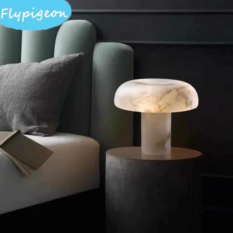 

Marble Table Lamp LED Desk Dimmable Light for Bedroom Study Office Nordic Home Decor Desk Light Dressing Table Dest Light Lamp