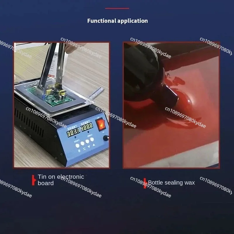 2025 220V Soldering Tin Pot Melting Furnace Temperature Control Welding Desoldering Tank 30~400 Degrees Adjustable Useful