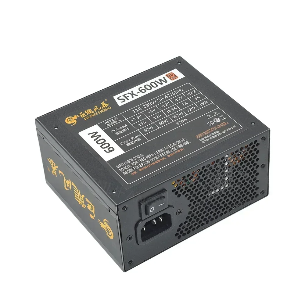 NEW For SFX Micro Full Modular 80Plus Bronze 400W 600W Working 110-230V Gaming PC PSU High Efficiency Computer Power Supply