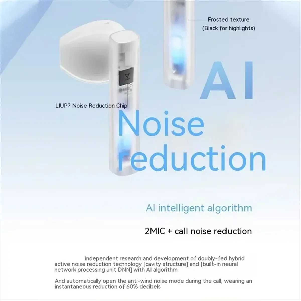 CH◆☆§ in-Ear Headset Quicksand Active Noise Cancellation Wireless Bluetooth Headset Low Latency Gaming Headset B~HOT SALE