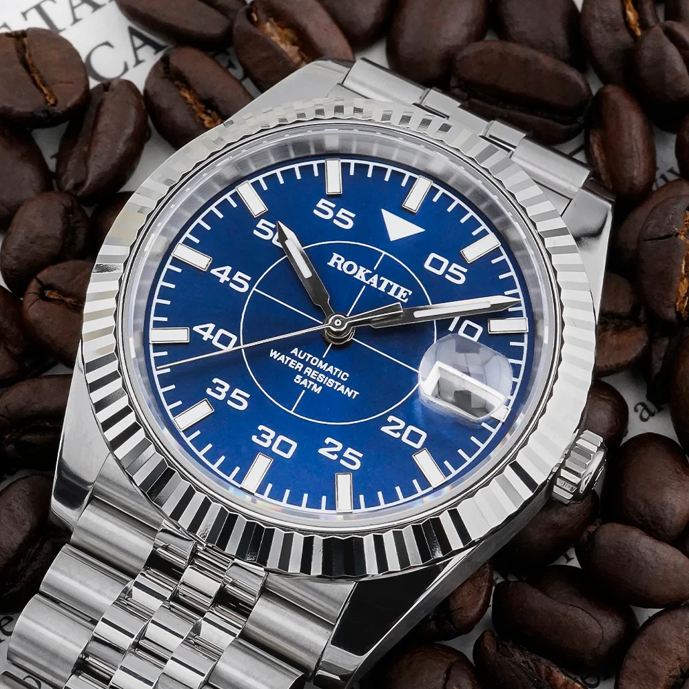 ROKATIE 39mm nh35 watch Business Watches for men Luxury Automatic Mechanical High Quality Stainless Steel Case Man watch