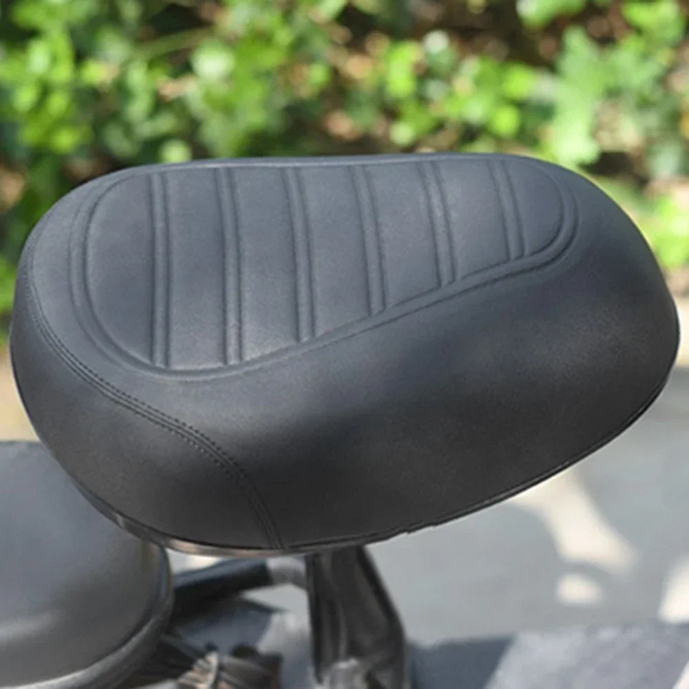 Seat Cushion Big Bum Wide Bicycle Seat Saddle Shock Absorption Waterproof Comfortable Riding For Electric Scooter Vehicle