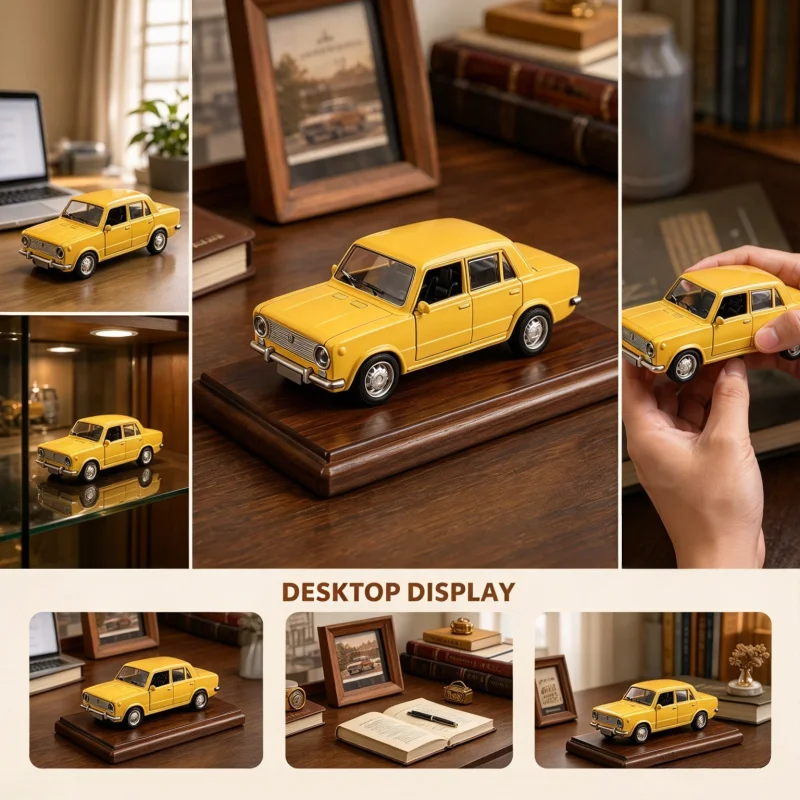 1:36 Retro Alloy Classic Car Model, Authentic Vintage Appearance, Home & Office Display Ornament