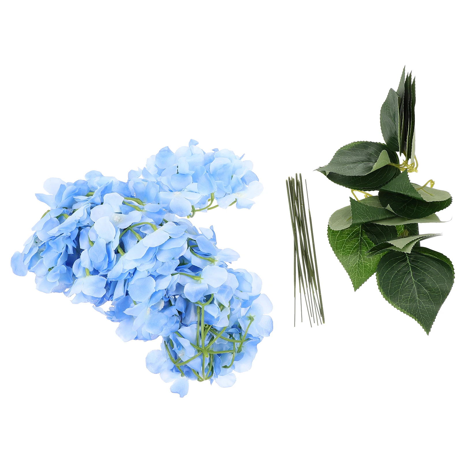 

10pcs Artificial Hydrangea Flowers Silk Faux Wedding Bouquet Decor Home Living Room Photography Prop Gift Long Lasting