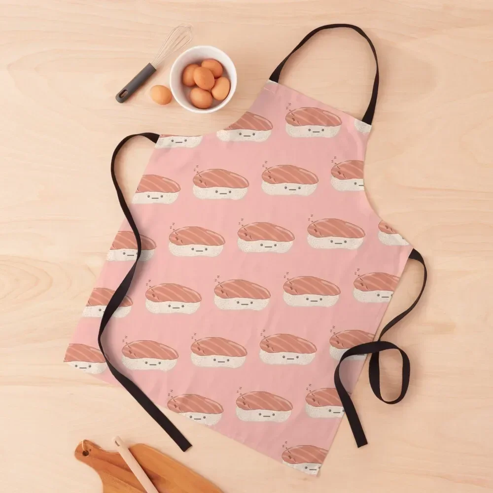 

Cute Salmon Nigiri Pattern Apron Women's Kitchen Things For Home Apron