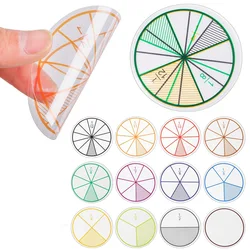 12PCS Set Math Fractions Montessori Educational Toys Children Teaching Supplies Middle School Learning Classroom