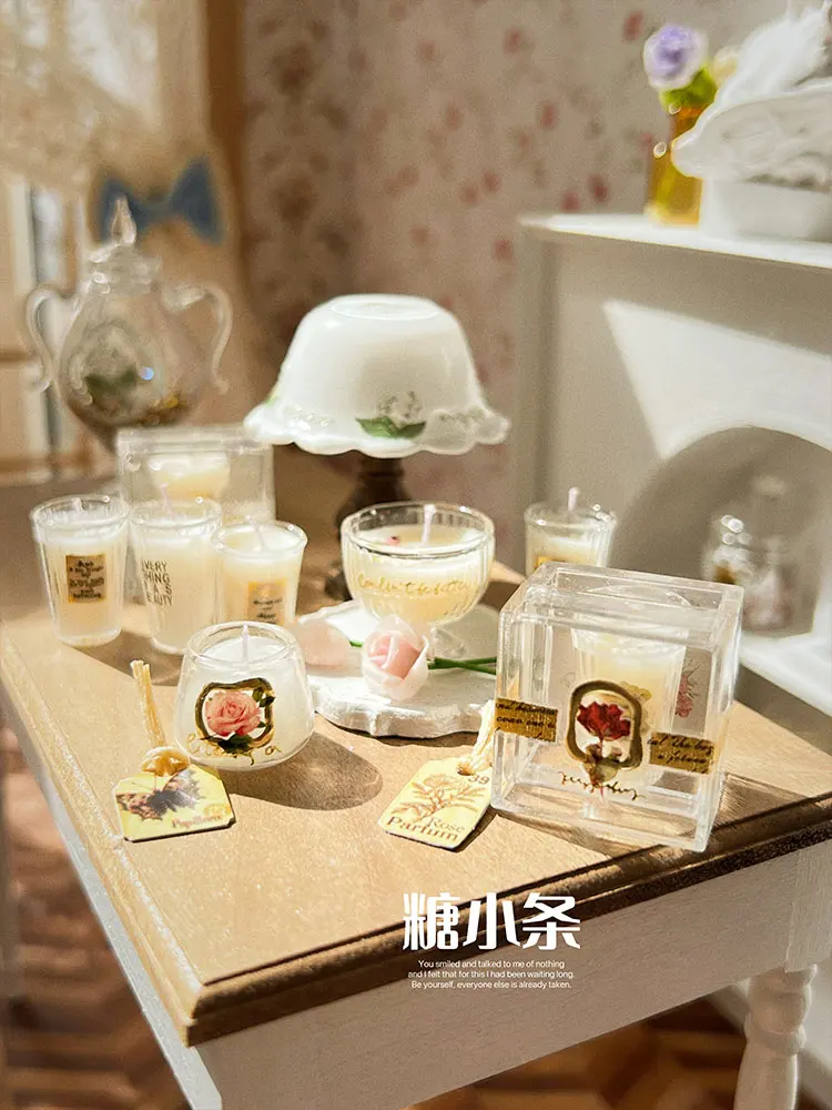 1:6 and 1:12 Doll House Furniture Accessories Mini Model Aromatherapy Candle Vase Bjd Ob11 Gsc Blyth Lol Miniatures Decoration