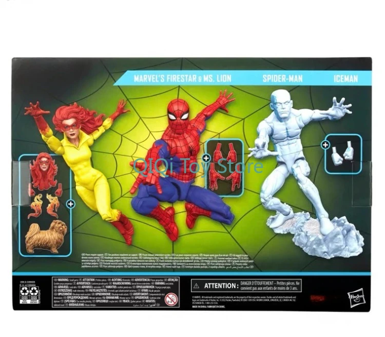 

in stock Hasbro Spider and his Fantastic Friends Spider Flame Star Iceman Three-person set