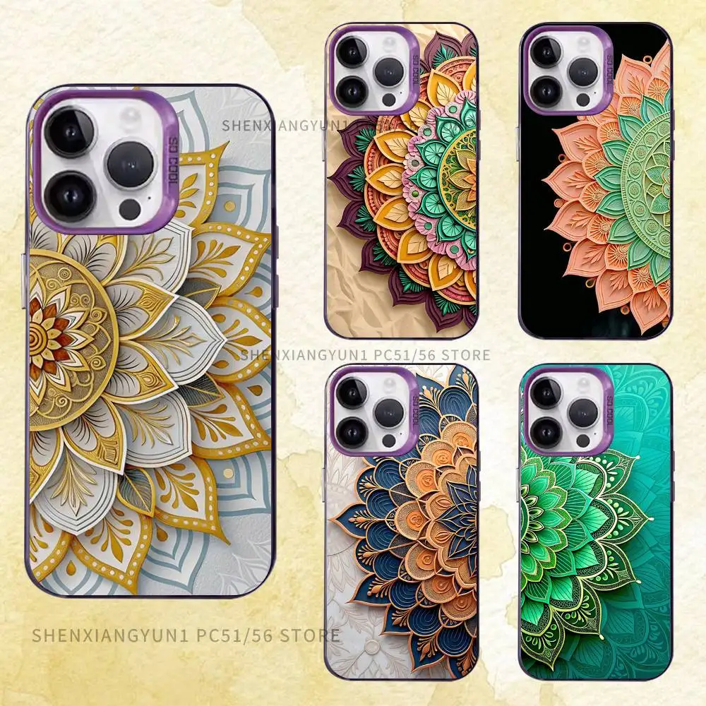 

Multi-layered flowers Case for iPhone 11 12 13 14 15 16 17 Pro Max XS X XR Cover