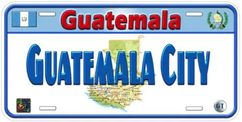 Guatemala - Guatemala City Personalized Novelty Car Tag License Plate Aluminum