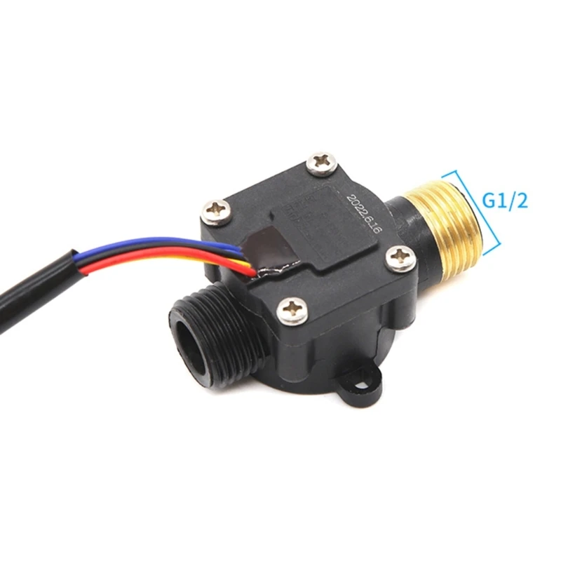 fluxo água latão com rosca macho g1/2 interruptor efeito medidor fluxo, contador