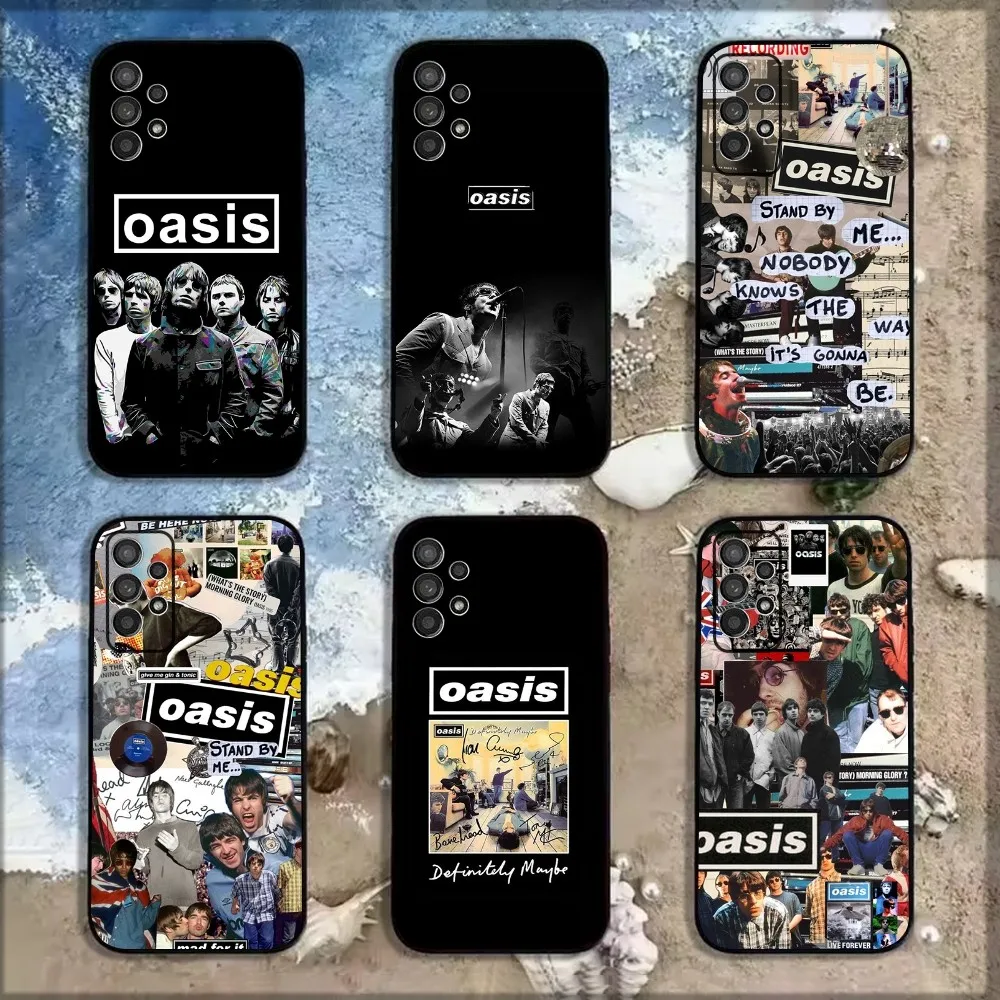 O-Oasis Band Phone Case For Samsung Galaxy A13,A21s,A22,A31,A32,A52,A53,A71,A80,A91 Soft Black Shell