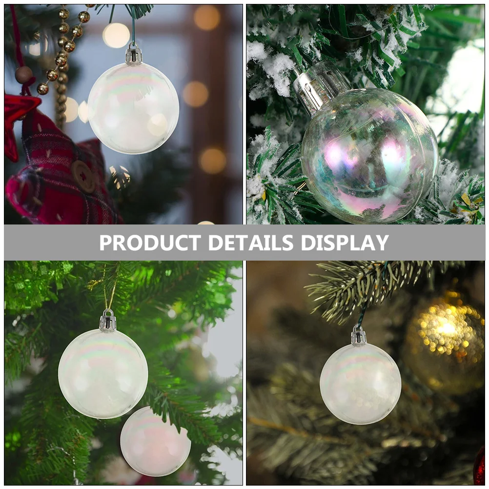 

40Pcs Christmas Plastic Ball Ornaments Hanging Decorations Xmas Tree Balls Party Supplies Christmas Decor Xmas Balls Ornaments