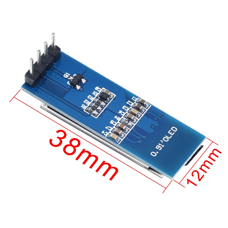 1Pc 0.91 Inch OLED Display Module White/blue OLED 128X32 LCD LED Display SSD1306 12832 0.91 IIC I2C Communicate For Ardunio