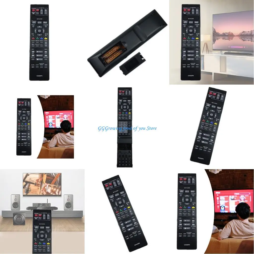 

H9EB Plastic Replacement Remote Control for BluRay DVDs Players BDHP21 BDHP21U BDHP21X BDHP21S for Easy Portability