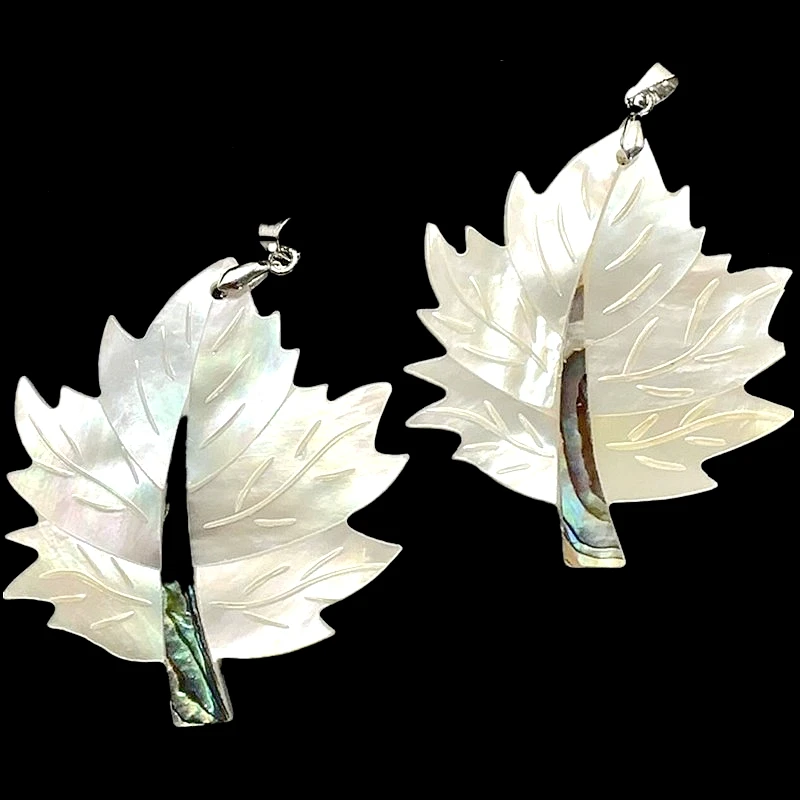 Natürliche Mutter der Perle Shell Splitzen Abalone Shell Handgefertigter Anhänger DIY Schmuck Herstellung Frauen exquisite Halskette Zubehör – Detail 10