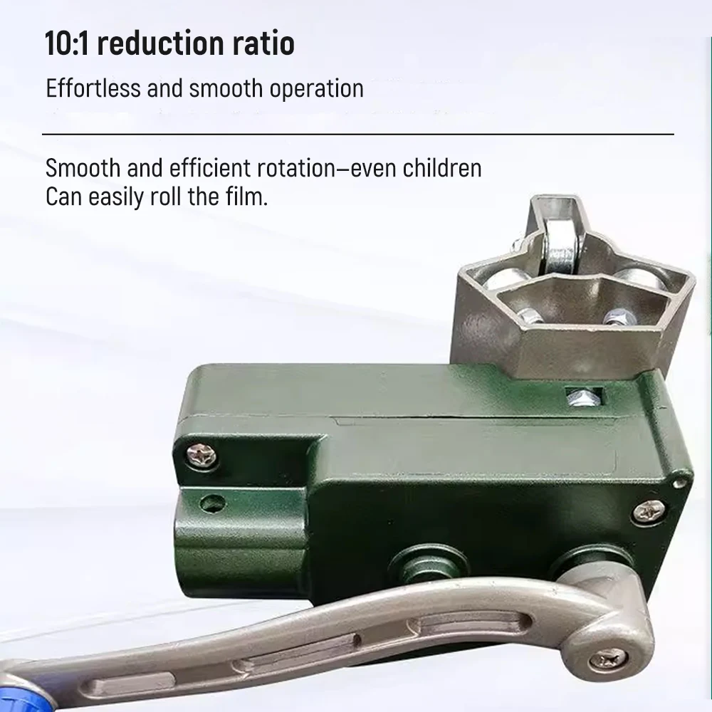 آلة لفة الدفيئة اليدوية التي تعمل يدويًا أداة بكرة غشاء يدوية للتهوية اليدوية للاستخدام الزراعي