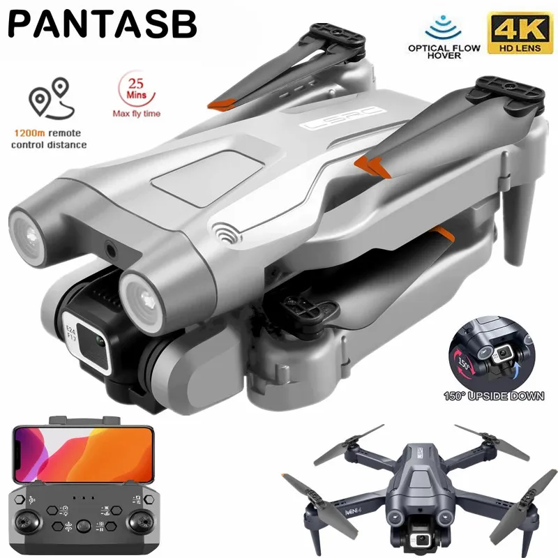 

MINI 4 Drone 4K HD Dual ESC Camera Obstacle Avoidance Optical Flow Positioning Motor Foldable Quadcopter RC Drone Toys Toys Gift