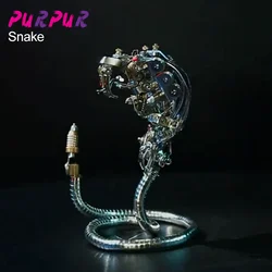 DIY punk 3D metal 3D puzzle mecha magnetic suction mechanical assembly snake model kit personalized gift toy