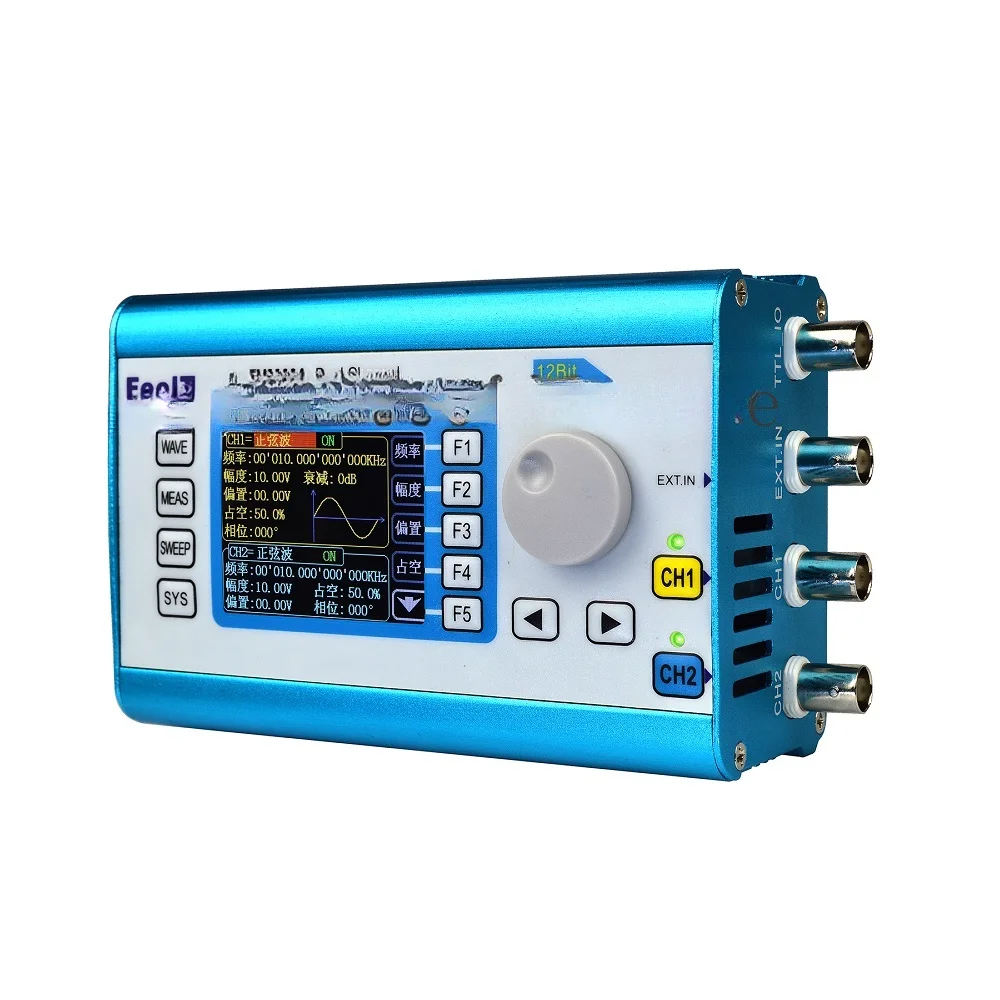 For FY2300 20MHz  Function Signal Generator  Arbitrary Waveform Dual Channel Sine Wave Frequency Spooky2 Compatible Used 14Bits