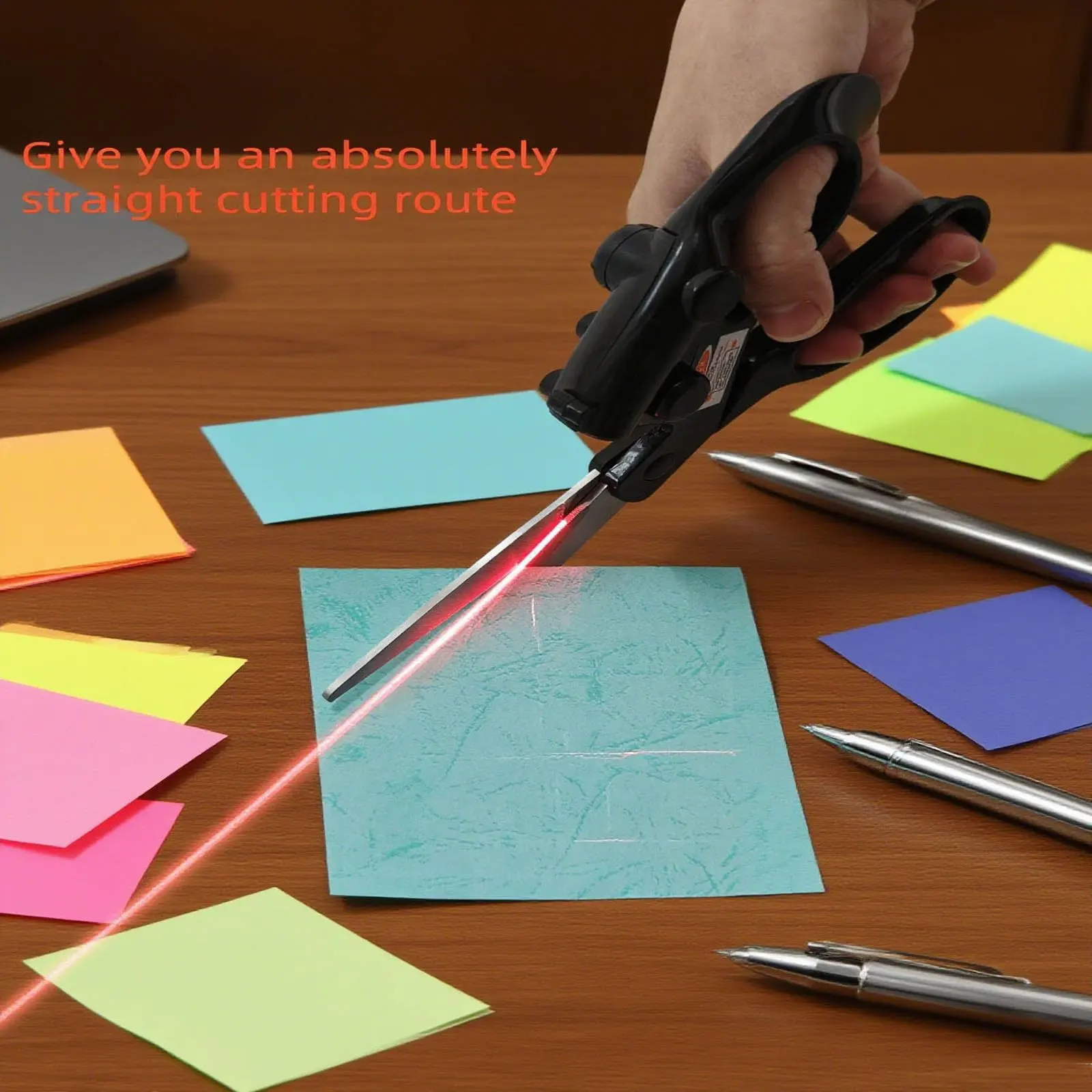 قطعة واحدة من مقص المعايرة بالليزر الاحترافي متعدد الأغراض، مناسب لتغليف الحرف اليدوية المنزلية وقطع القماش #4