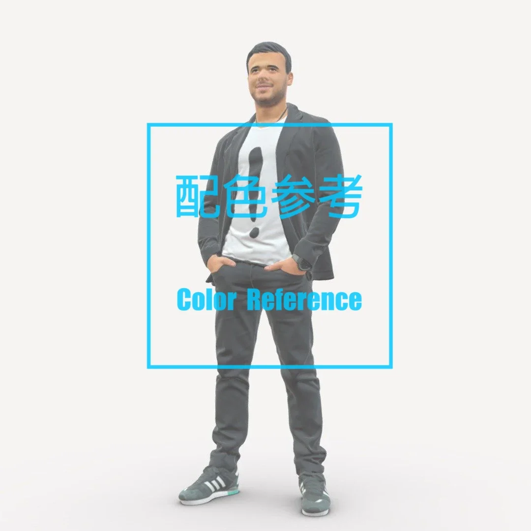 1/64 1/43 Figurine Modello in scala Resina Uomo di mezza età Miniature non colorate Diorama Dipinto a mano L127