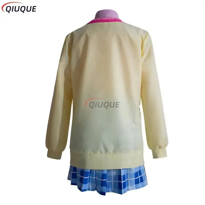 Proyecto Sekai colorido escenario Cosplay cordón de noche a las 25 Akiyama Mizuki Cosplay peluca JK niñas uniformes escolares trajes de vestir