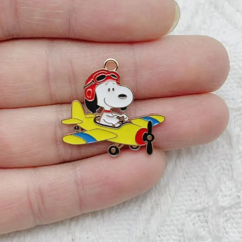 10pcs Cartoon Cute Dog Alloy Drip Oil Pendant DIY Earrings Necklace Handmade Pendant Accessories image 5
