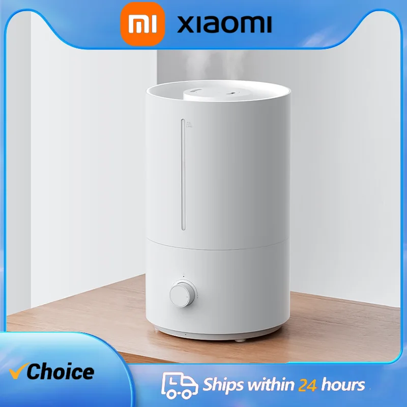 

Увлажнитель воздуха Xiaomi Mijia 2,4 л, большая емкость, антимикробная ручка, увлажнитель тумана, домашний контроль влажности, низкий уровень звука
