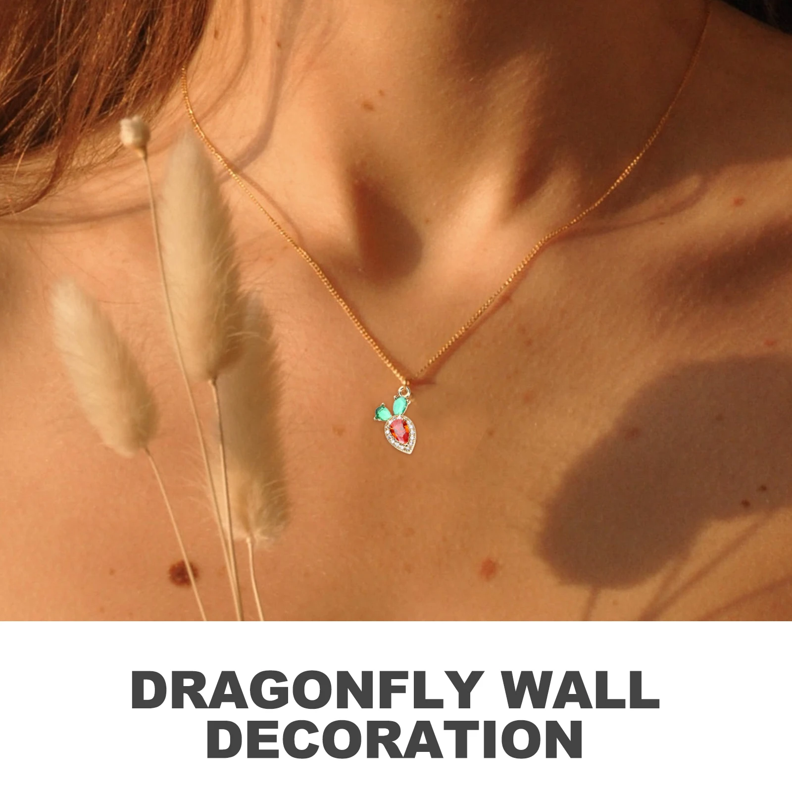 

3 Pcs Metal Zircon Pendant Charms for Necklace Making Carrot Jewelry Hanging Pendants