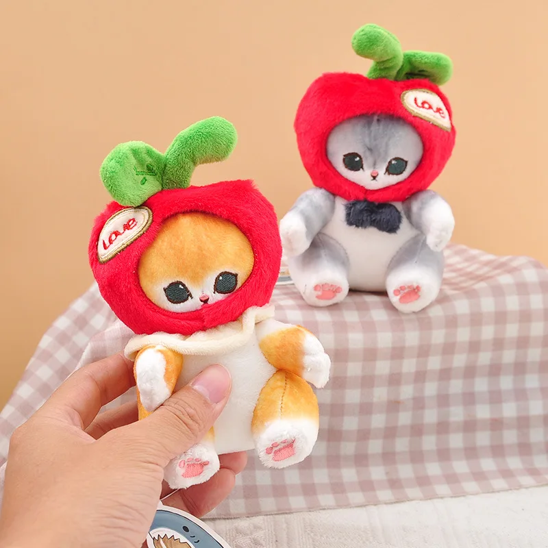 For Cute Shark Cat Lucky Sandy Cherry Paste Refrigerator Paste Magnetic Plush Doll Doll Refrigerator Paste