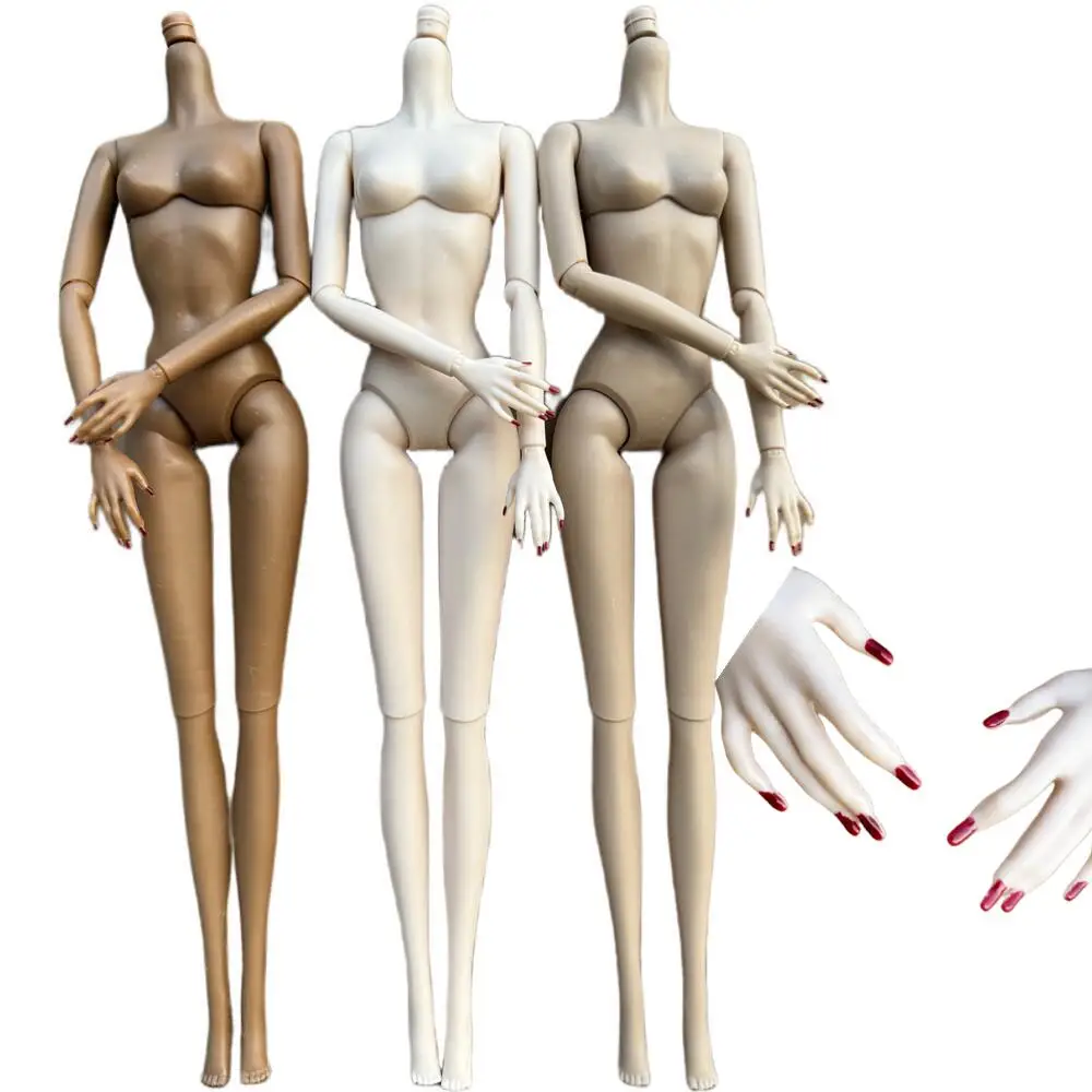 

1/6 Super Model Doll Body Long Nail Red Manicure Joints Movable Solid Doll 30cm Replacement Body For FR/IT Doll Heads
