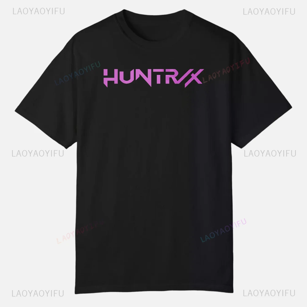 KPop شيطان الصيادين تي شيرتات عجيبة ملابس قطنية مطبوعة بلايز عادية قصيرة الأكمام الرجال تيز الجرافيك الملابس جودة الشارع الشهير