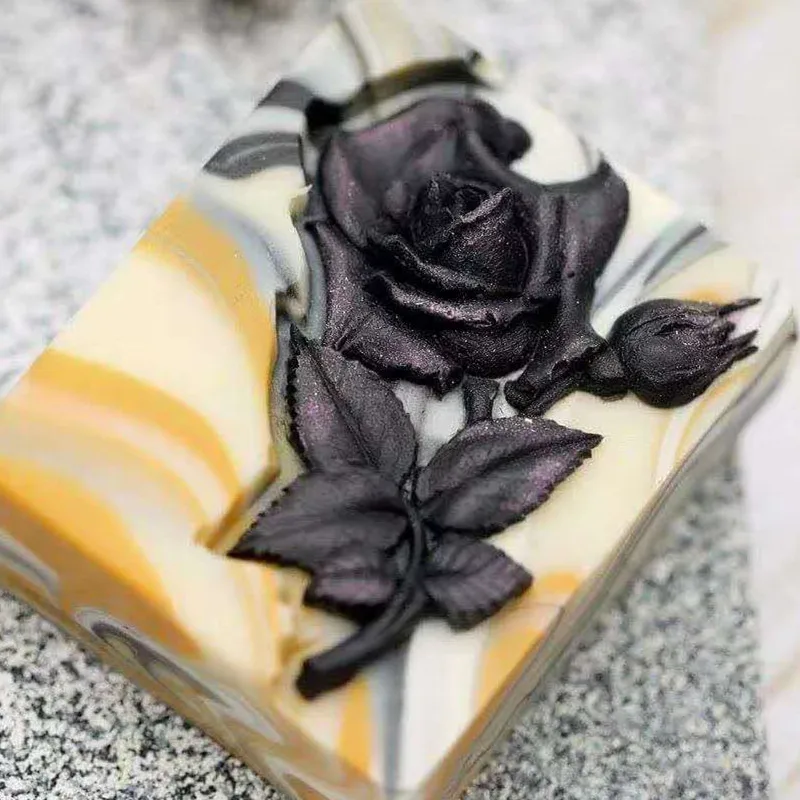 Rose Soap Mold Flower Silicone Soap Making Mold Candle Mold 3D Flower Rose Silicone Molds Soap Bar Soap Mold ArtCrafts Soap Form