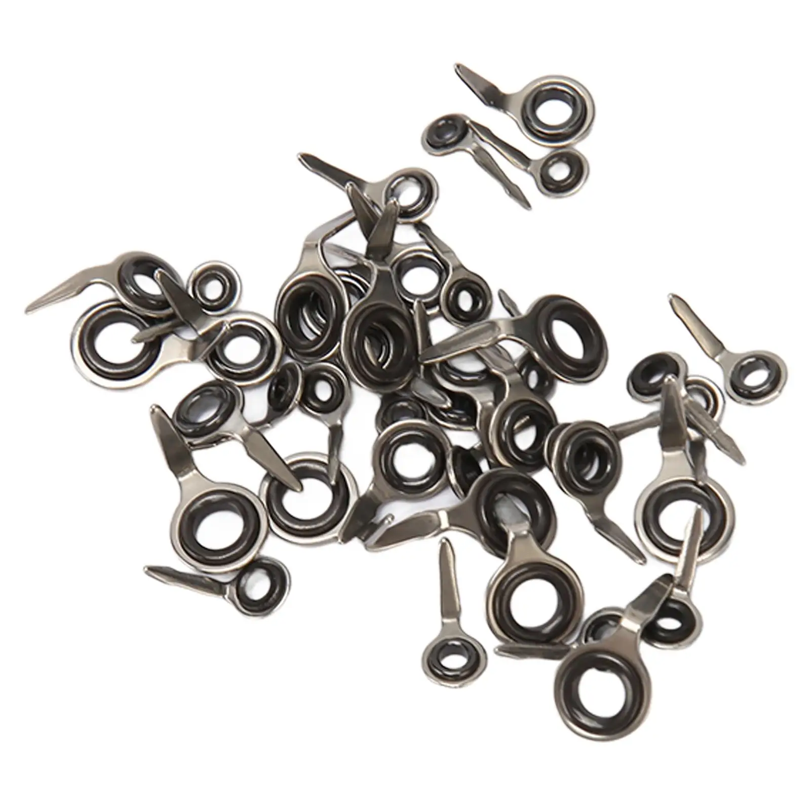 

40pcs Fishing Rod Tip Repair Kit - Stainless Steel & Ceramic Guides, Replacement Rings for Rods