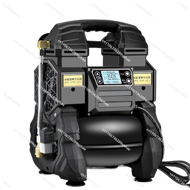 Portable small oil-free silent air pump, painted high-pressure 220v air compressor