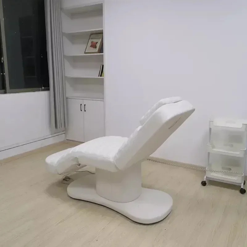 

PP Electric Beauty Bed Multi-Function Adjustable Tattoo Embroidery Body Automatic Lifting Physiotherapy Chair Head Hole