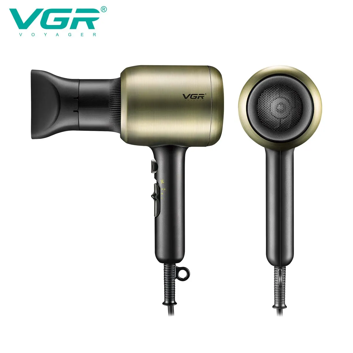 VGR Hair Dryers Professional Chaison Hair Dryer Wired Blow Dryer Hot and Cold Adjustment Hair Salon for Household Use V-453