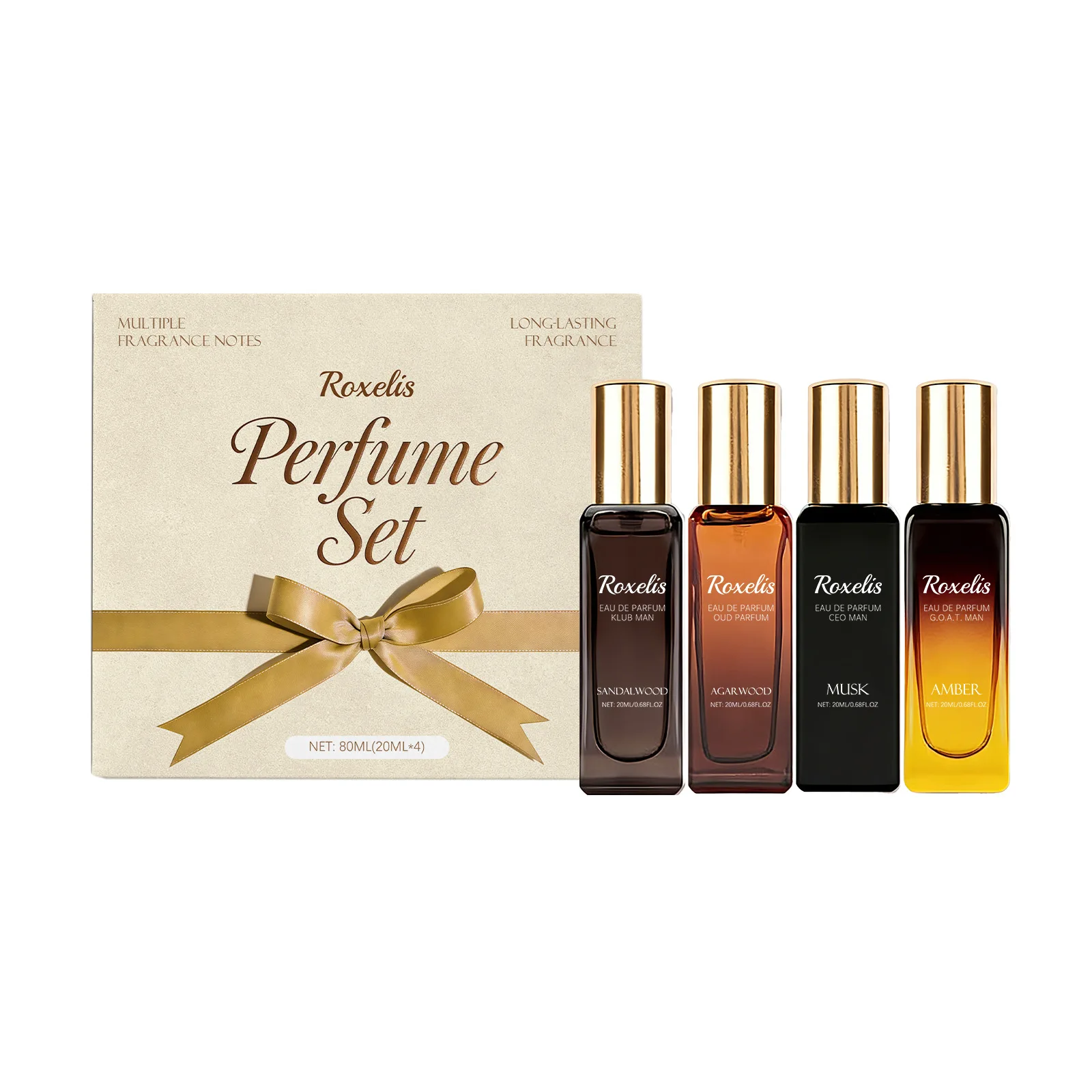 Luxury Fragrance Gift Set Musk Sandalwood Oud Amber Woody Eau De Toilette Natural Fresh Lasting Fragrance Unisex Fragrance 20ml_voghion.com
